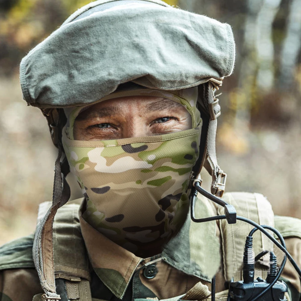 Pasamontana táctica transpirable MOLLE para airsoft y caza - imagen 3