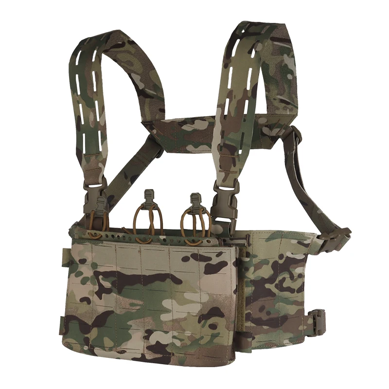 Placa portadora MOLLE modular de pecho táctica cortada con láser