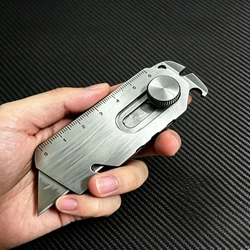 Cuchillo multiusos EDC SK5 de acero con hoja reemplazable
