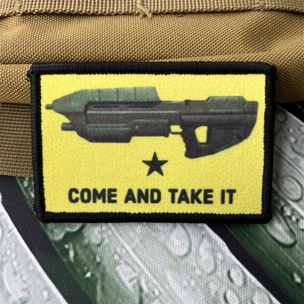 Parche velcro táctico “Come and Take It” – Halo para mochila - imagen 2