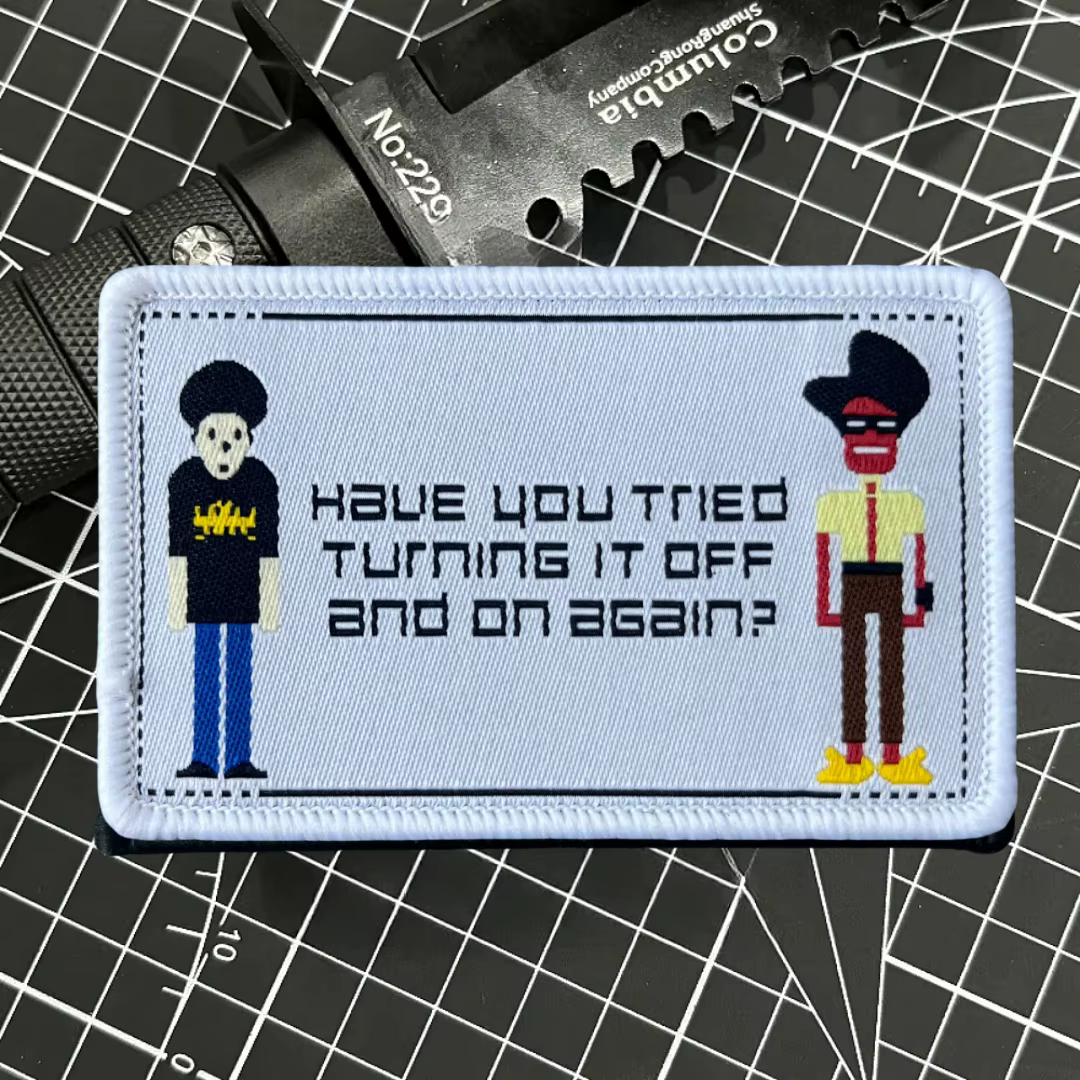 Parche morale táctico tejido con velcro – Para mochila MOLLE - imagen 2