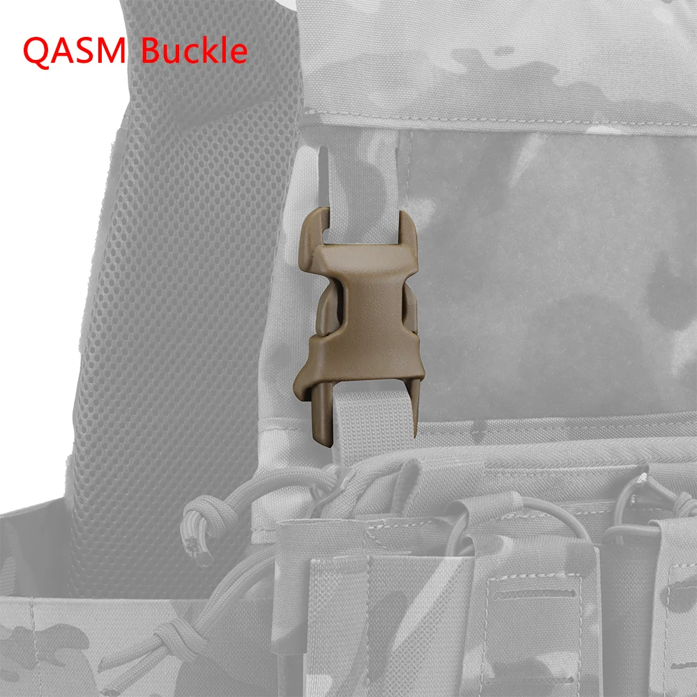 Hebilla táctica QASM SRB vista frontal