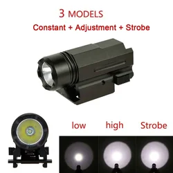 Linterna táctica LED blanca/verde – Montaje rápido raíl 20mm Airsoft