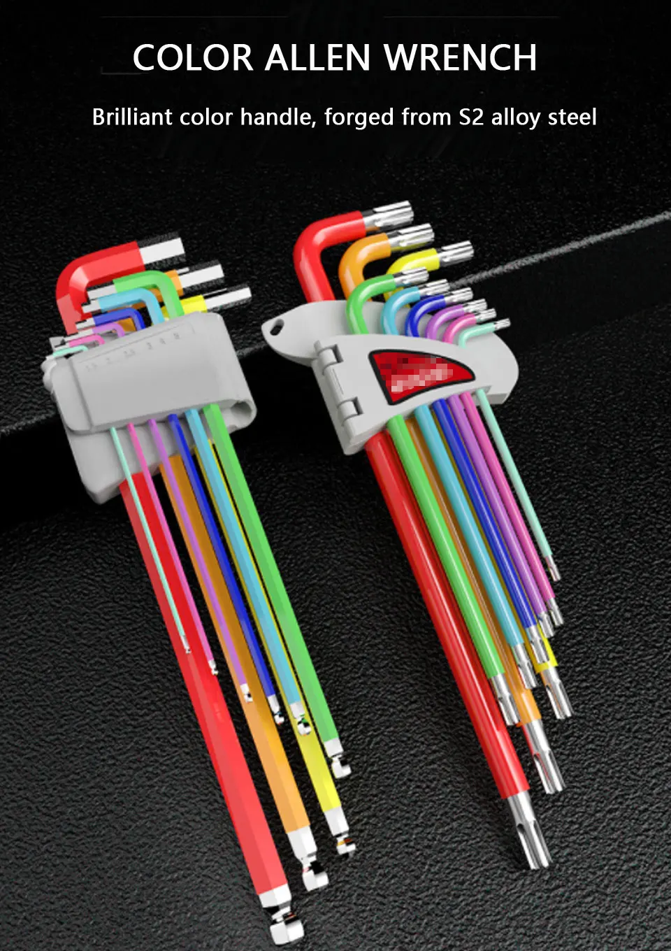 Llaves Allen multicolor en funda