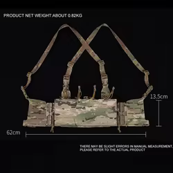 Chaleco táctico Alpha MOLLE liberación rápida modular para airsoft