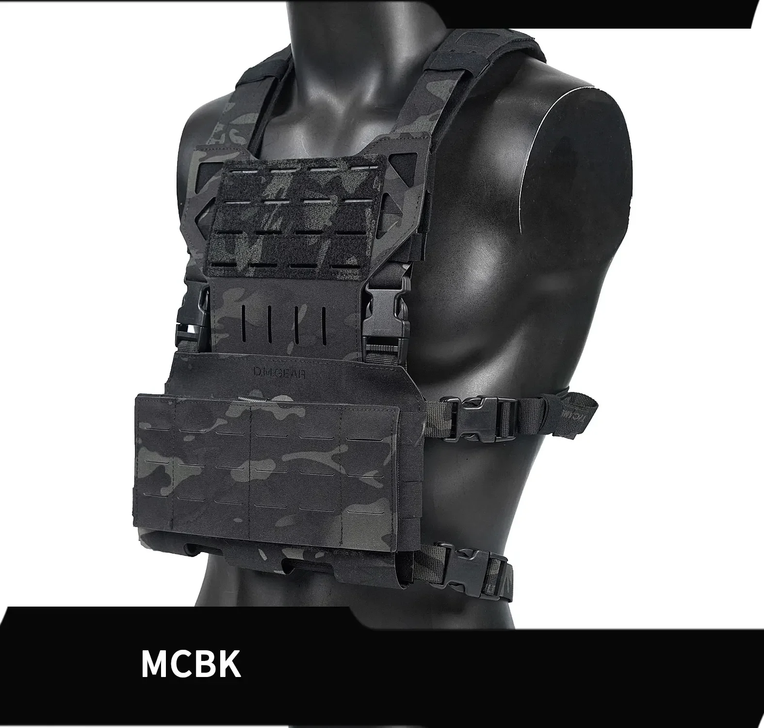 Chaleco DMGear MOLLE Airsoft – Pechera táctica portaplacas - imagen 5