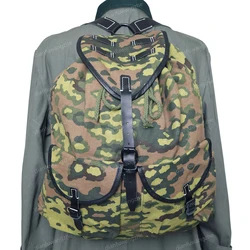 Mochila táctica alemana M31 II Guerra Mundial camuflaje gran capacidad
