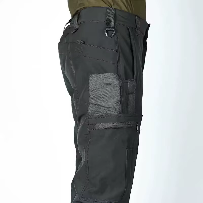 Pantalones cargo tácticos elásticos forro polar impermeables - imagen 3