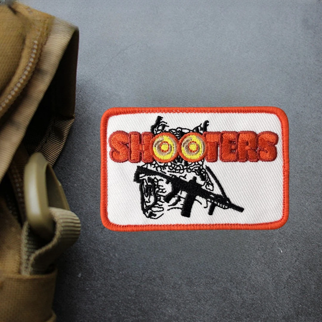 Parche táctico camuflaje búho bordado con velcro para uniforme