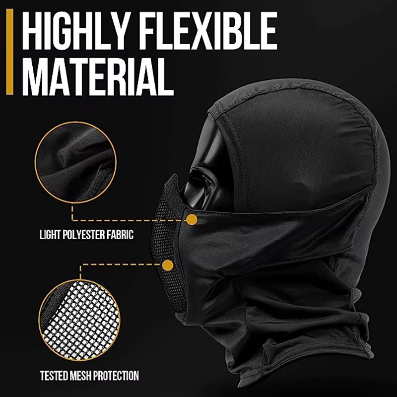 Pasamontañas táctico malla metálica – Cara completa Airsoft Paintball - imagen 4