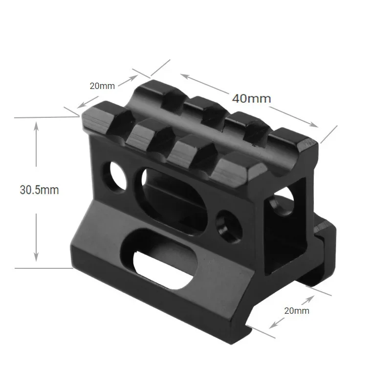 Elevador Picatinny aluminio – Soporte para riel estándar - imagen 2