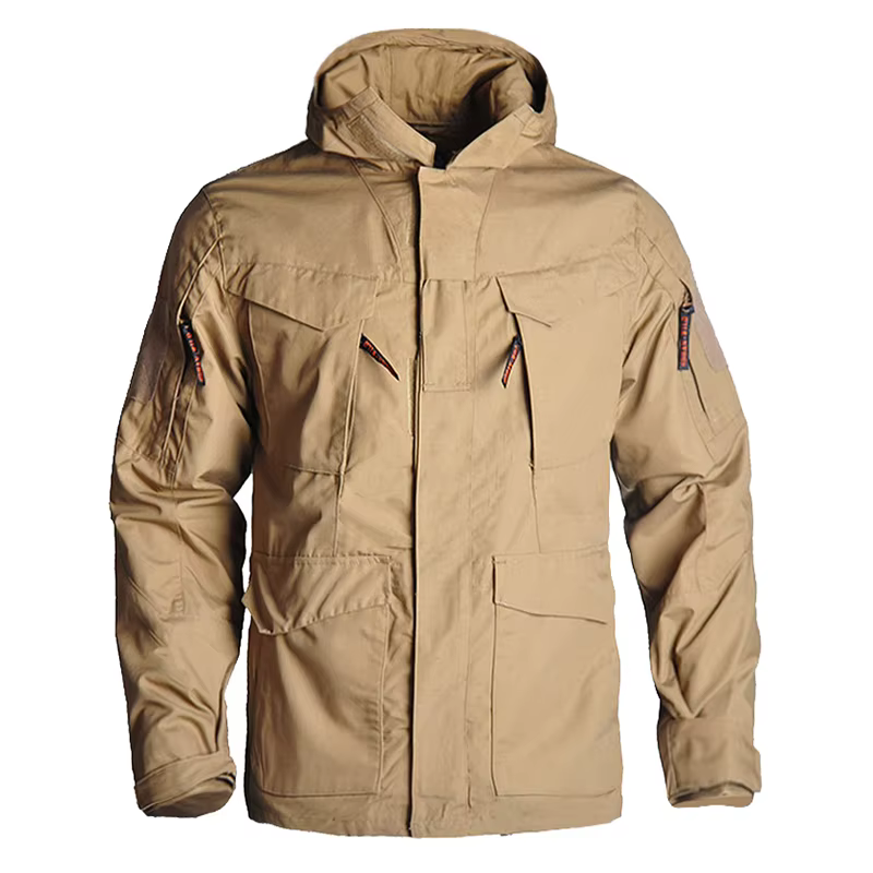 HAN WILD M65 Cortavientos Táctico para Hombre - Chaqueta de Senderismo - imagen 3