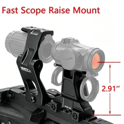 Elevador Unity G33 G43 para mira punto rojo – Montaje rápido Picatinny