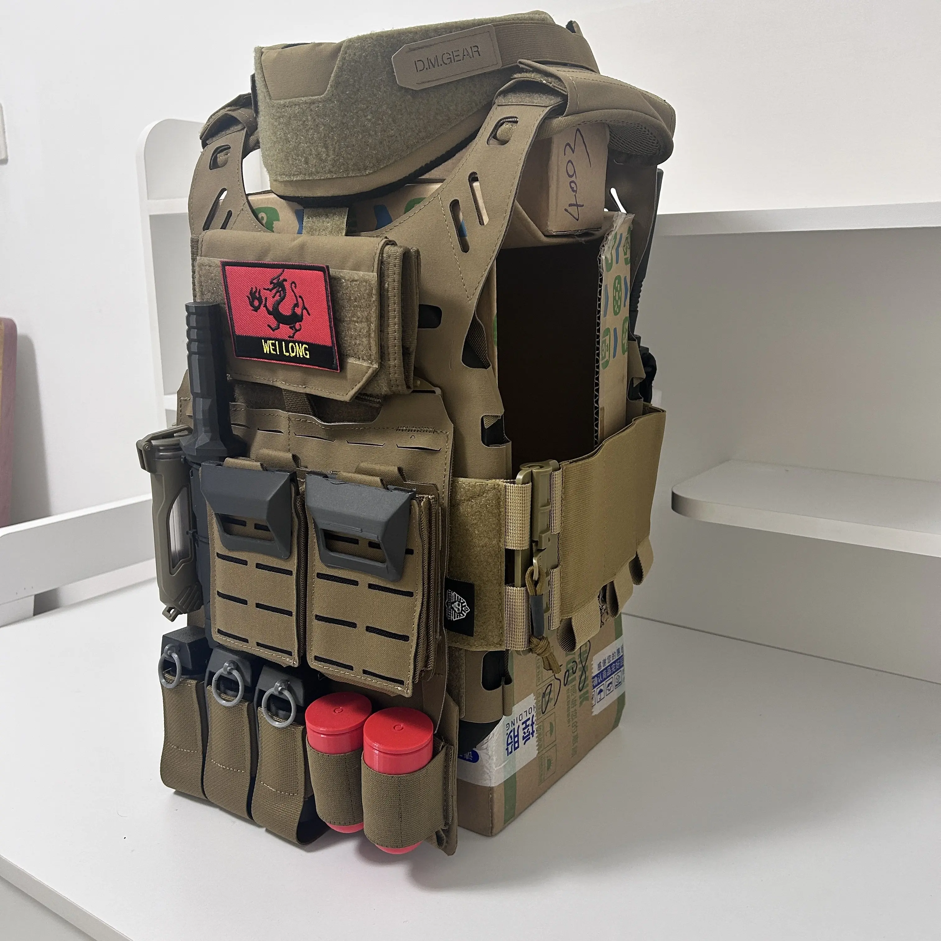 Accesorios tácticos airsoft impresos en 3D: caja de batería y granada - imagen 2