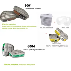 Filtro para máscara antigás contra gases y polvo, químico