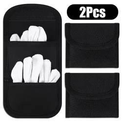 Bolsa para guantes con cinturón - doble bolsillo en nailon negro