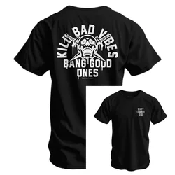 Camiseta táctica hombre Bang Good Ones Skull de combate, algodón