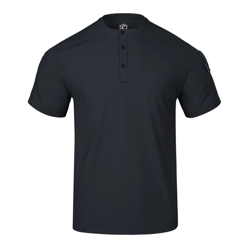 EmersonGear polo táctico azul Rock Sparrow para senderismo