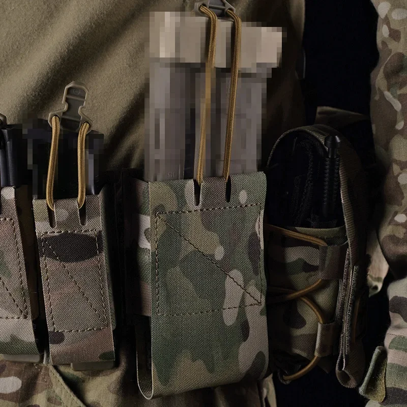 Bolsa táctica porta cargadores MOLLE elástica para rifle Airsoft