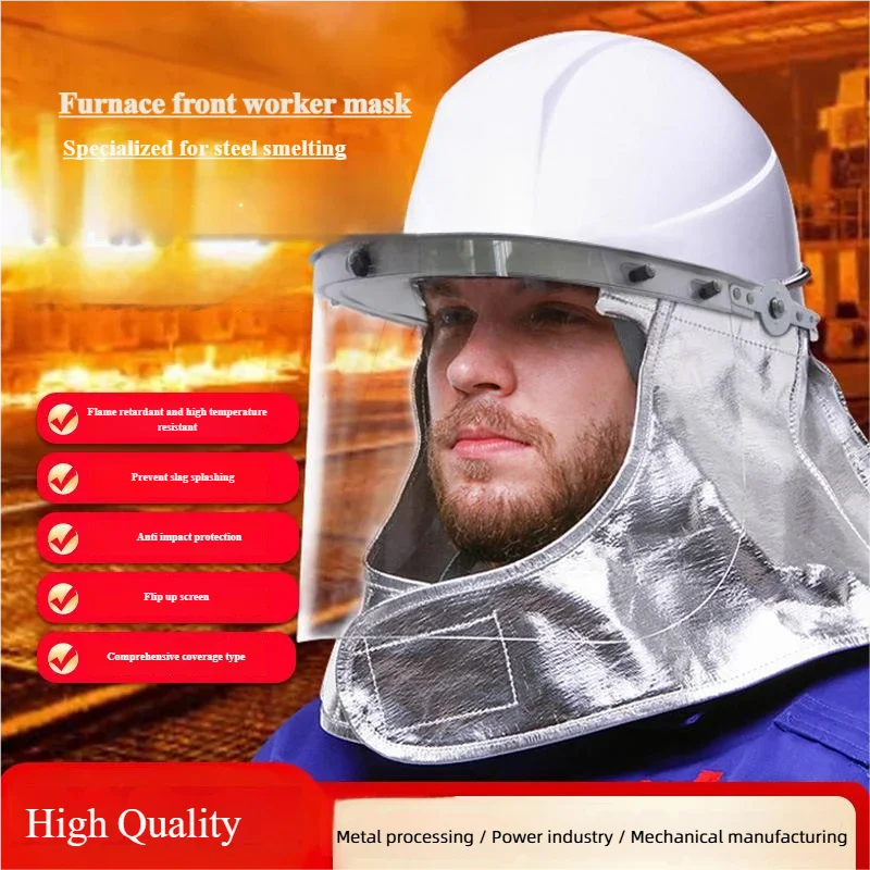 Protector facial alta temperatura contra escoria, impactos y térmico - imagen 3