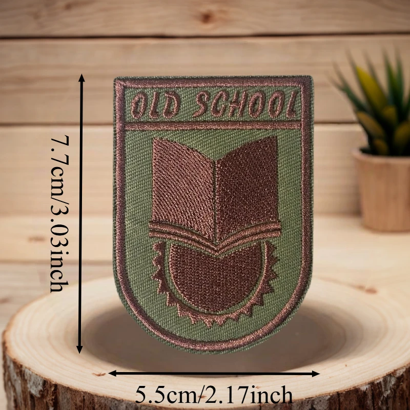 Parche táctico chevron bordado con velcro para gorra