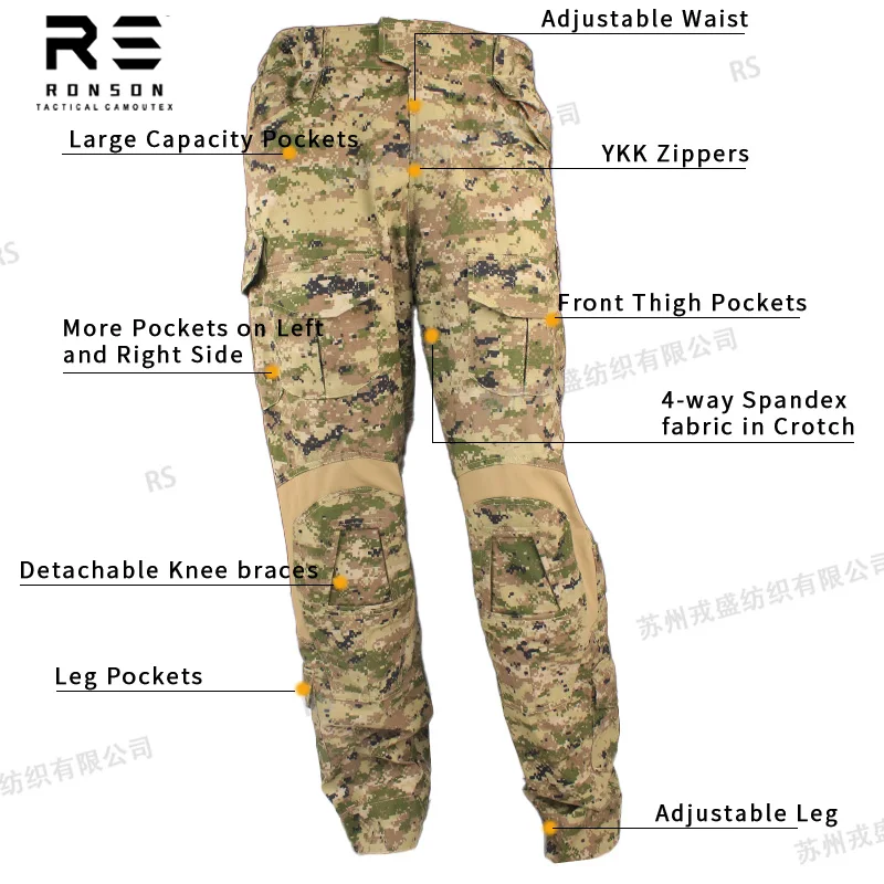 Ronsontex Pantalón táctico Gen III CADPAT camuflaje al aire libre - imagen 5