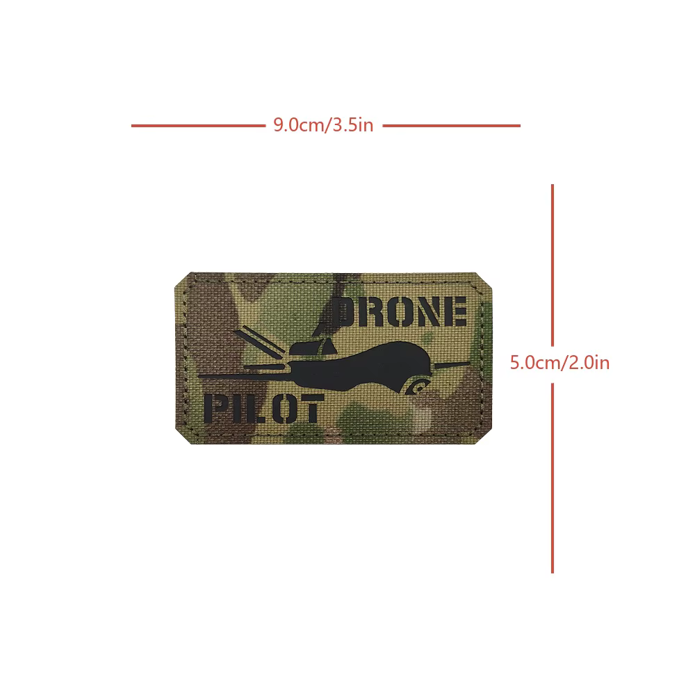 Parche drone pilot IR reflectante velcro gancho y bucle para MOLLE - imagen 3
