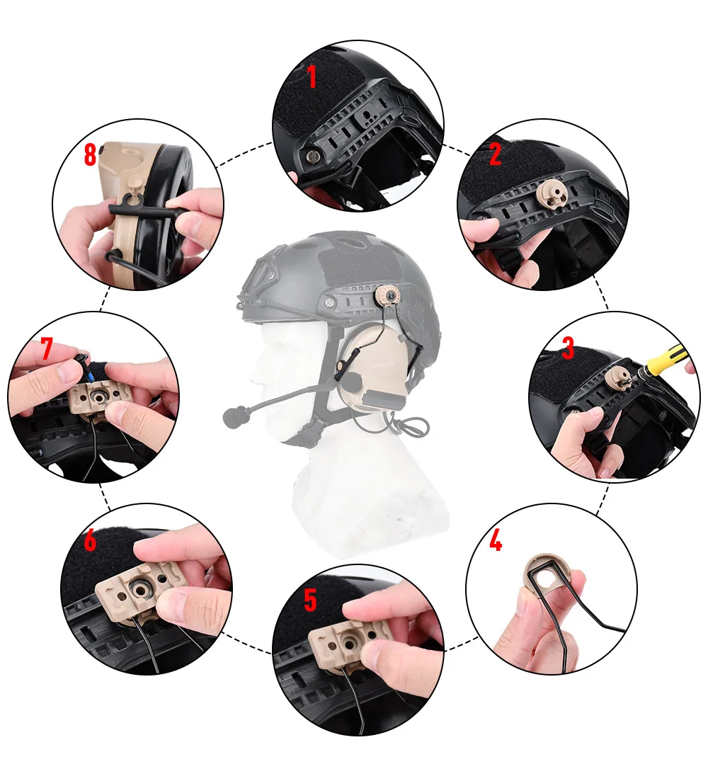 Adaptador de suspensión táctico vista desde arriba