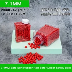 Bolas de seguridad de goma roja para pistolas de juguete infantiles