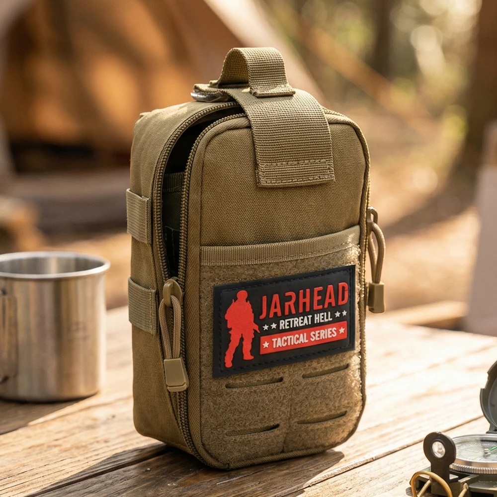 Bolsa Táctica de Primeros Auxilios MOLLE EDC impermeable Nailon 600D - imagen 4