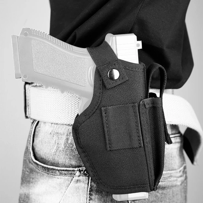 Funda táctica universal para pistola con portacargador ambidiestro