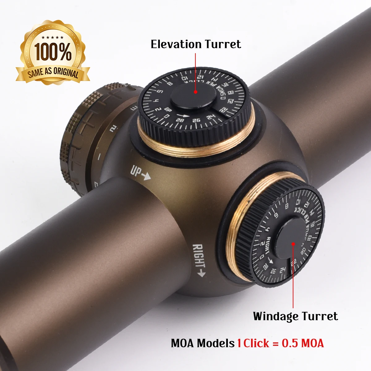 Mira táctica T-MSR 1-6x24 LPVO SFP retícula BDC iluminada - imagen 3