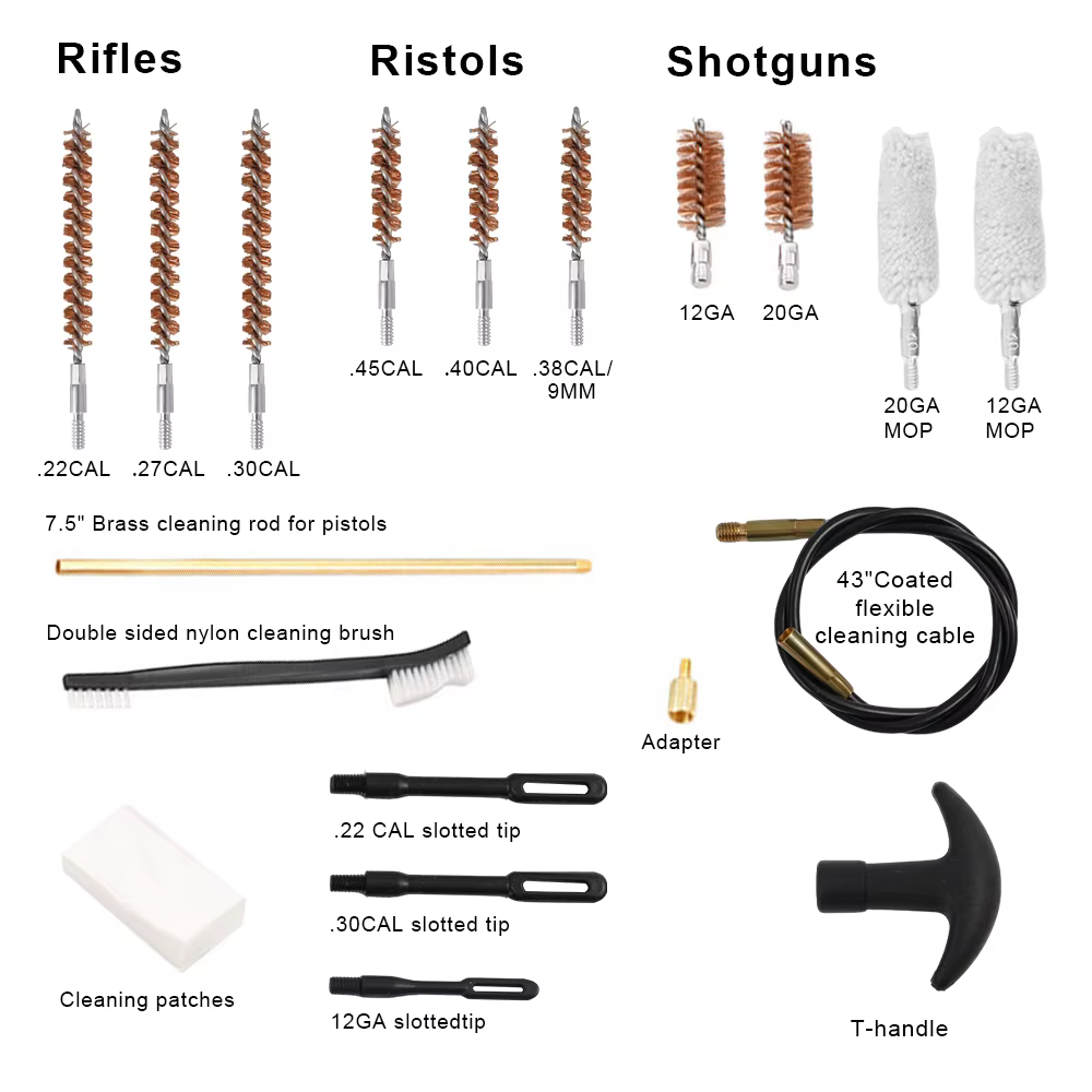 Kit limpieza táctica para armas de fuego con estuche - imagen 4