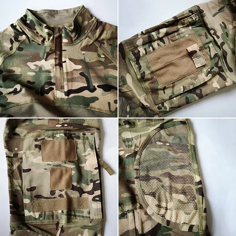 HAN WILD camiseta táctica de algodón para hombre - camuflaje exterior - imagen 3