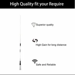 Diamond Antena móvil banda dual VHF/UHF para radio táctica
