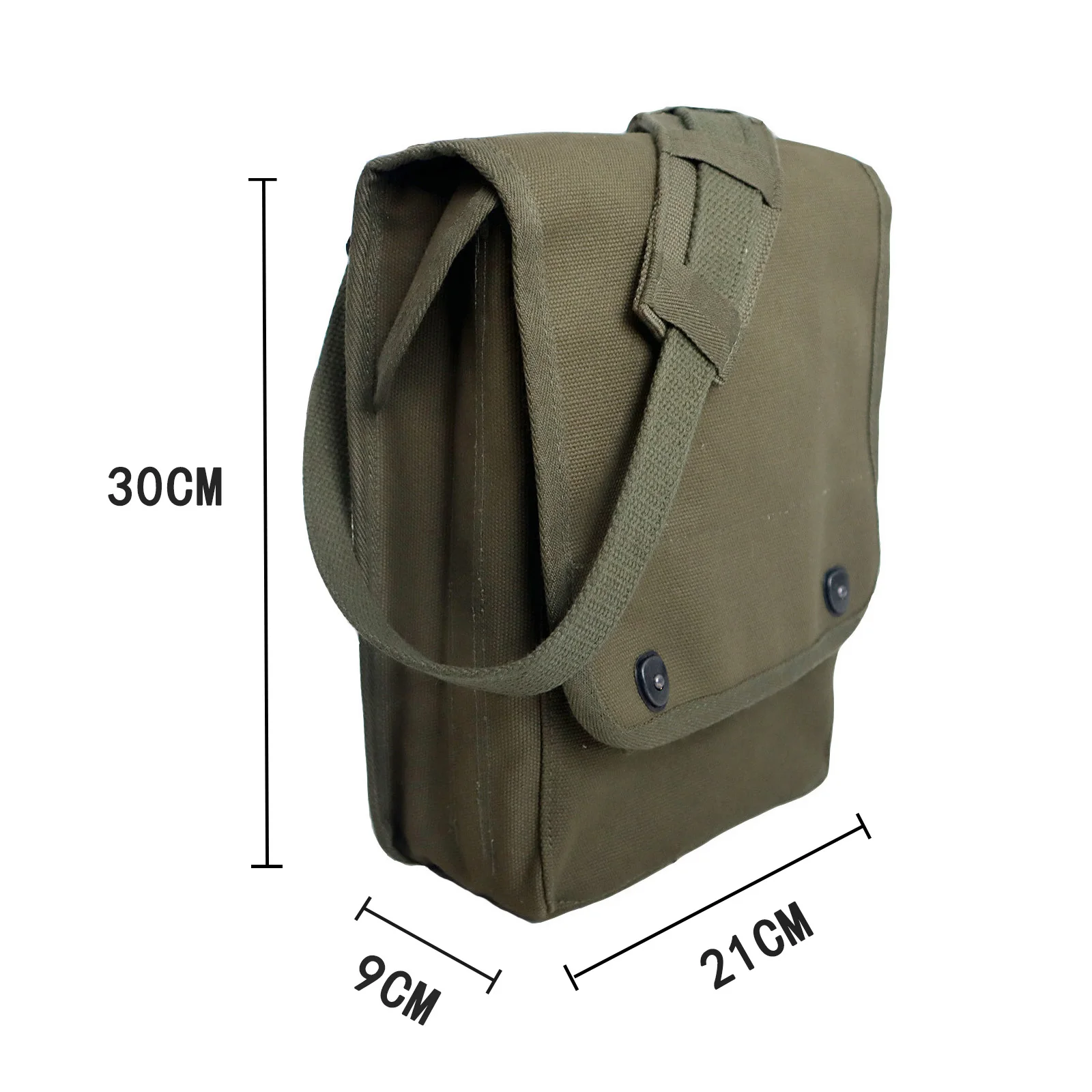 Bolsa táctica lona M1943 para mapas, mochila militar vintage retro