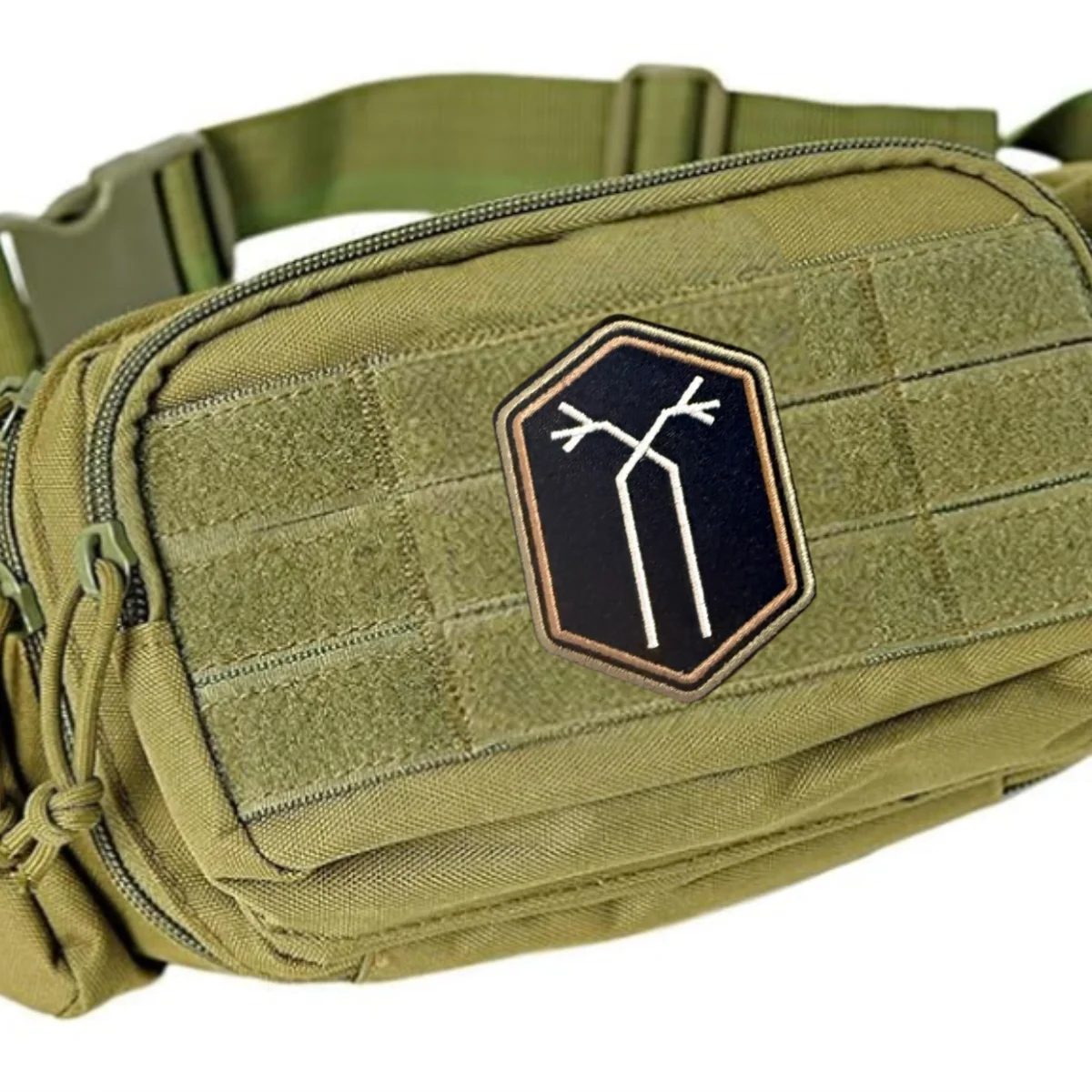 Parche táctico bordado runas nórdicas – Molle para chaleco o mochila - imagen 5