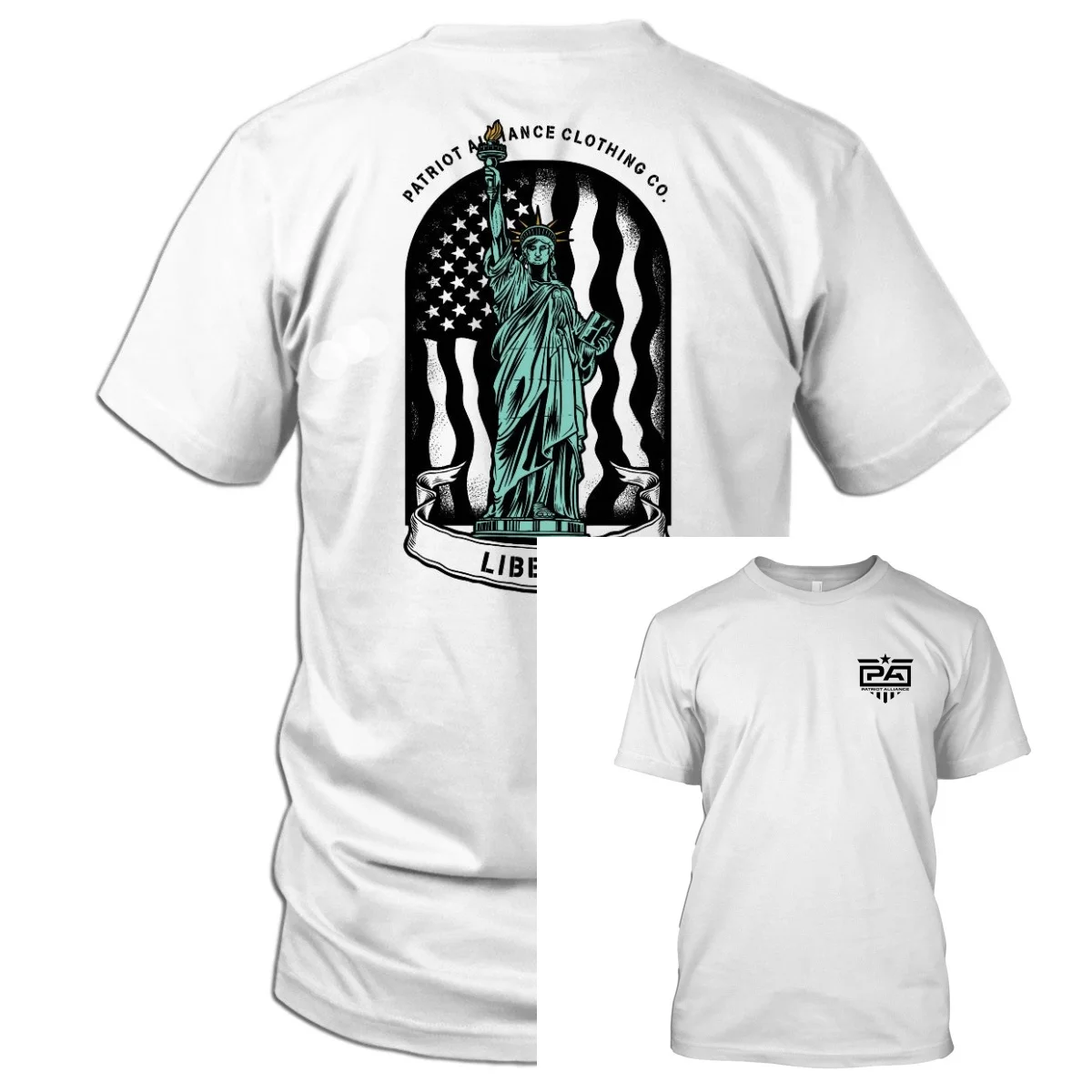 Camiseta táctica Liberty Patriot Alliance unisex alta gama