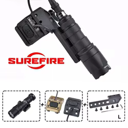Montaje lateral SureFire para linterna táctica en riel Picatinny 20 mm