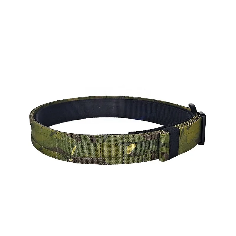 Cinturón táctico de nailon doble capa Flecktarn/MCTP alemán - imagen 2