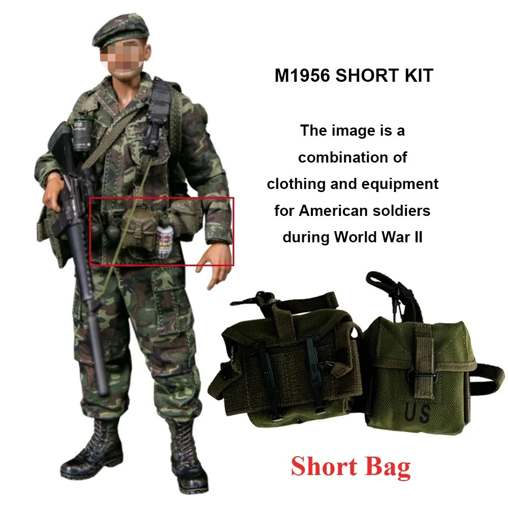 Bolso táctico riñonera M16A1 de lona retro vintage estilo US