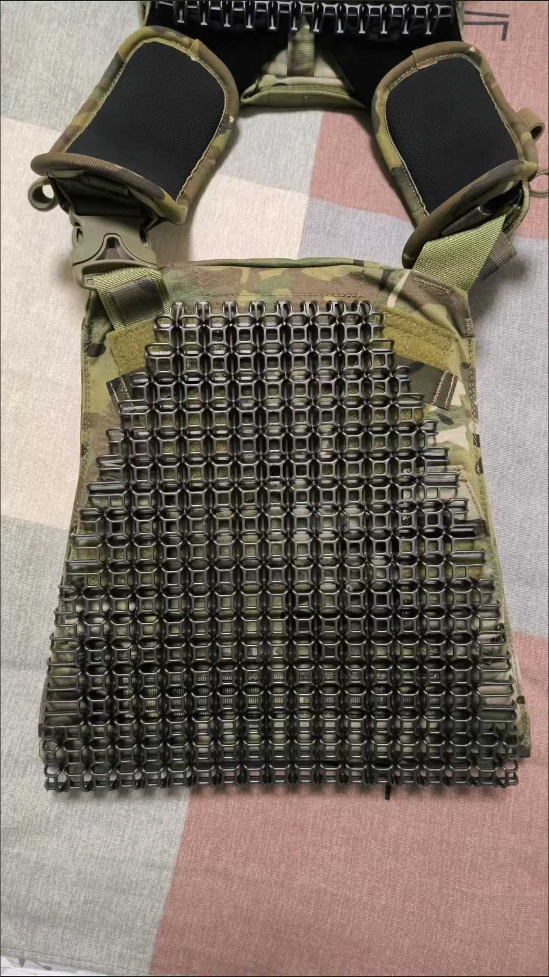 Almohadilla táctica transpirable tridimensional para mochila y chaleco - imagen 2