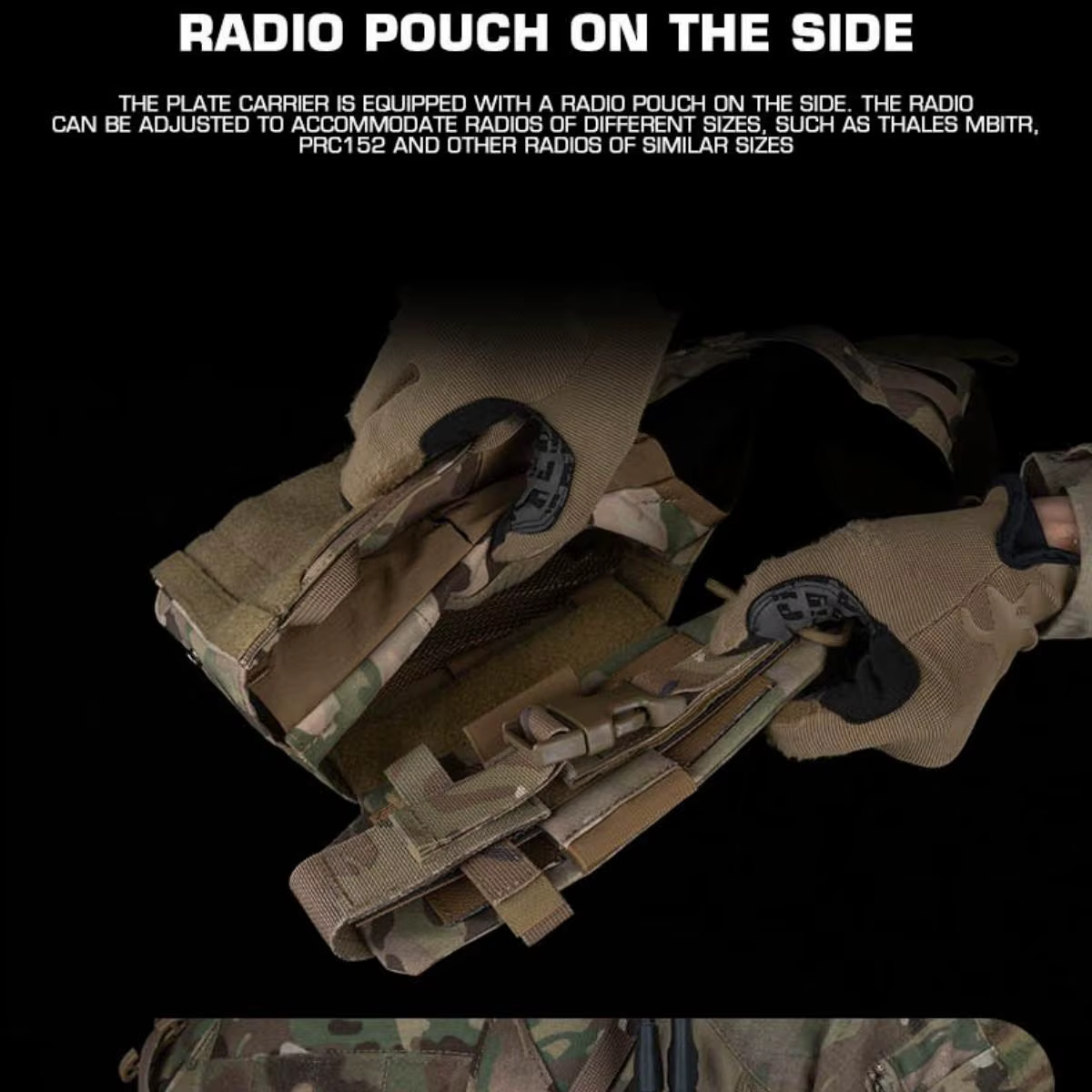 R-Assault 3,0 portaplacas MOLLE con funda revistas y radio - imagen 3