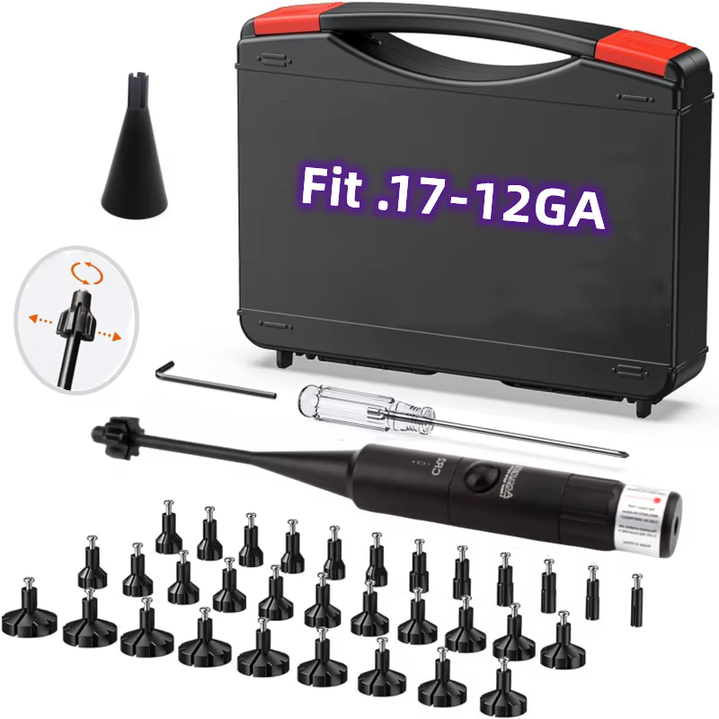Kit láser bore sight para mira 12GA con 32 adaptadores ON/OFF - imagen 4