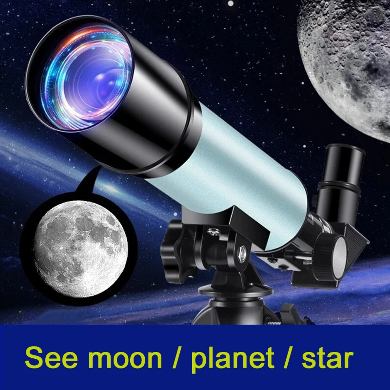 Telescopio astronómico con trípode para observación lunar - imagen 3