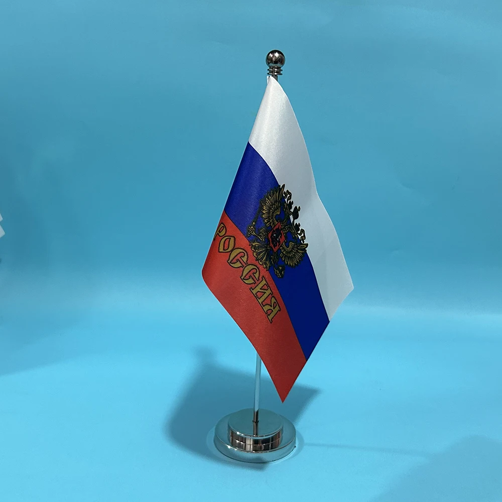 Bandeja escritorio mini bandera Rusia – Poliestéster 14x21cm - imagen 2