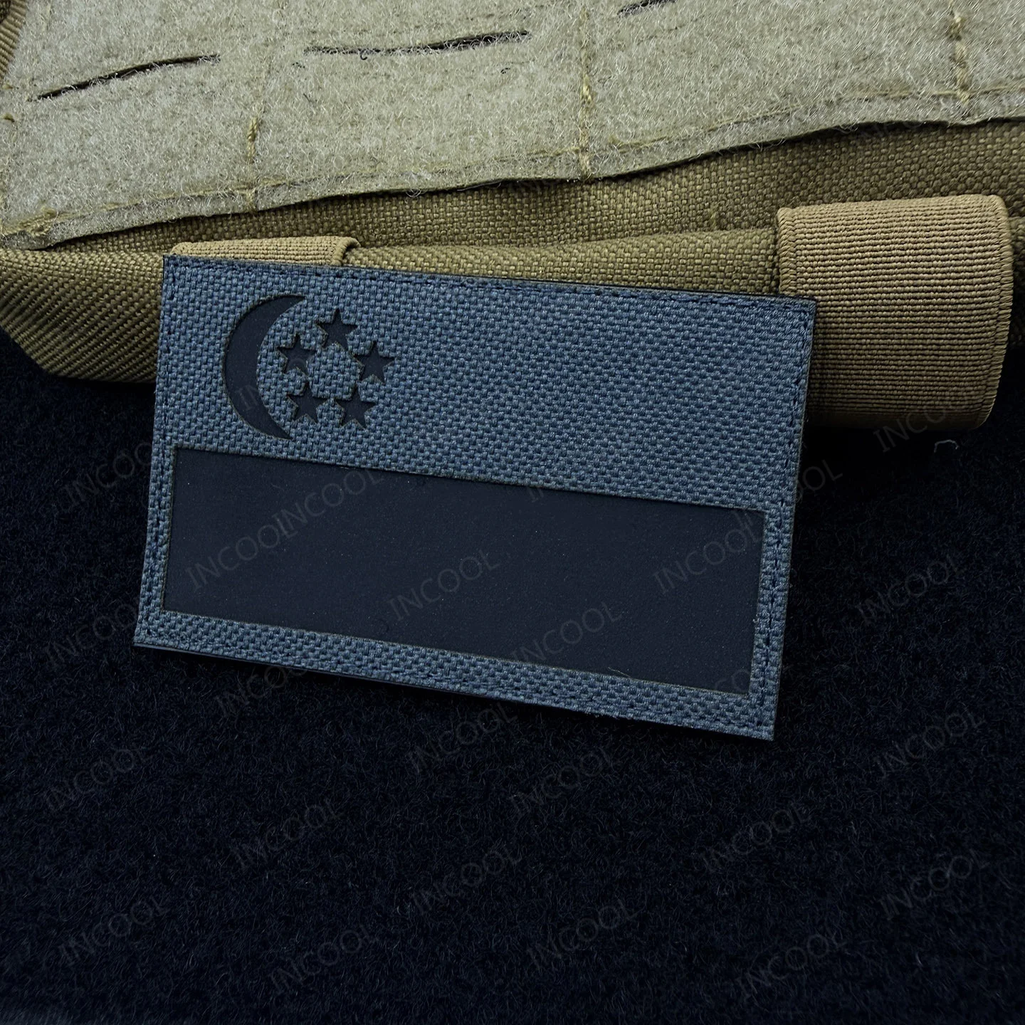 Detalle del diseño y relieve del parche