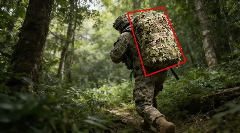 Cubierta camuflaje de hojas 3D