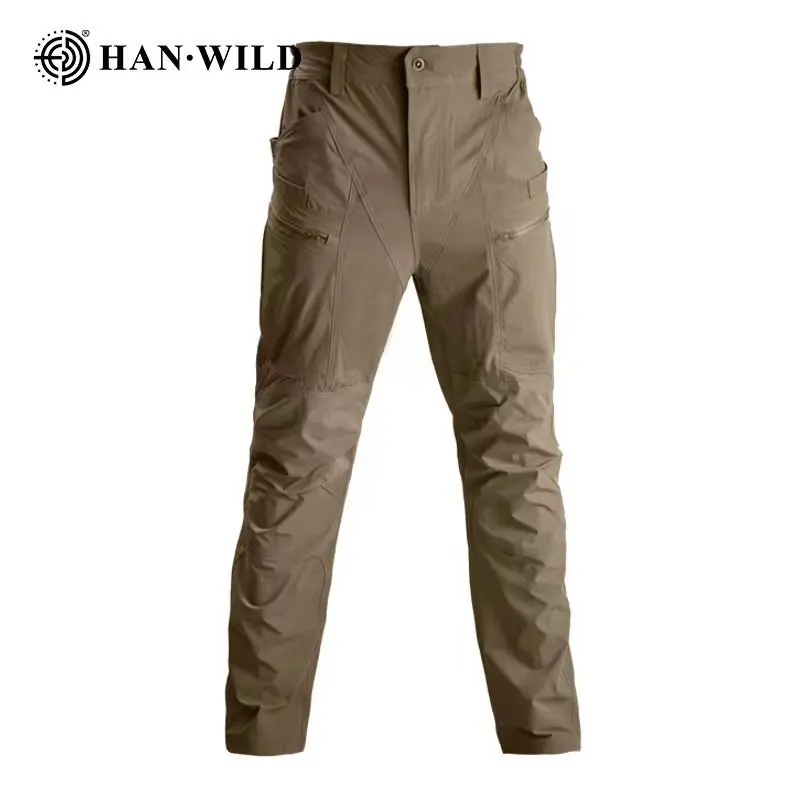 Pantalón táctico ligero para hombre, elástico y de secado rápido