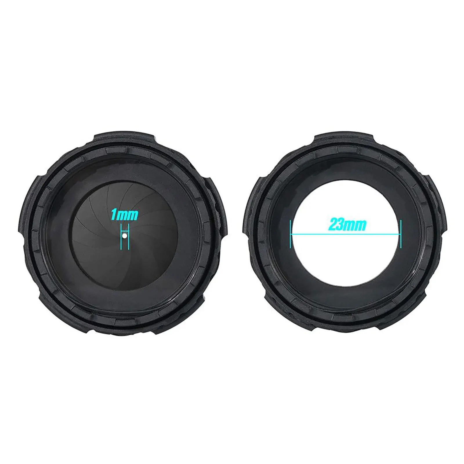 Protector de lente para visión nocturna NVG con diafragma ajustable